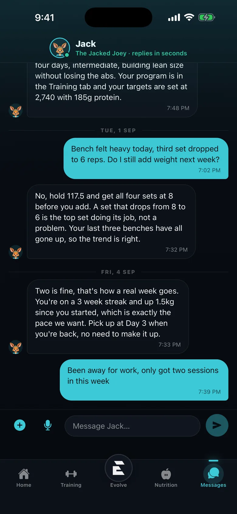 Chat with Jack about a heavy bench day