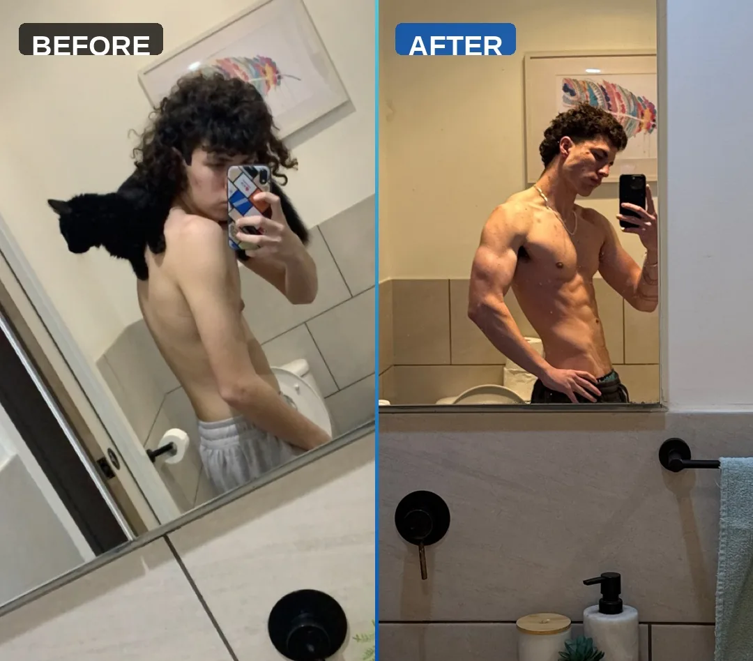 Evolve Coaching 1-on-1 client before and after transformation 2